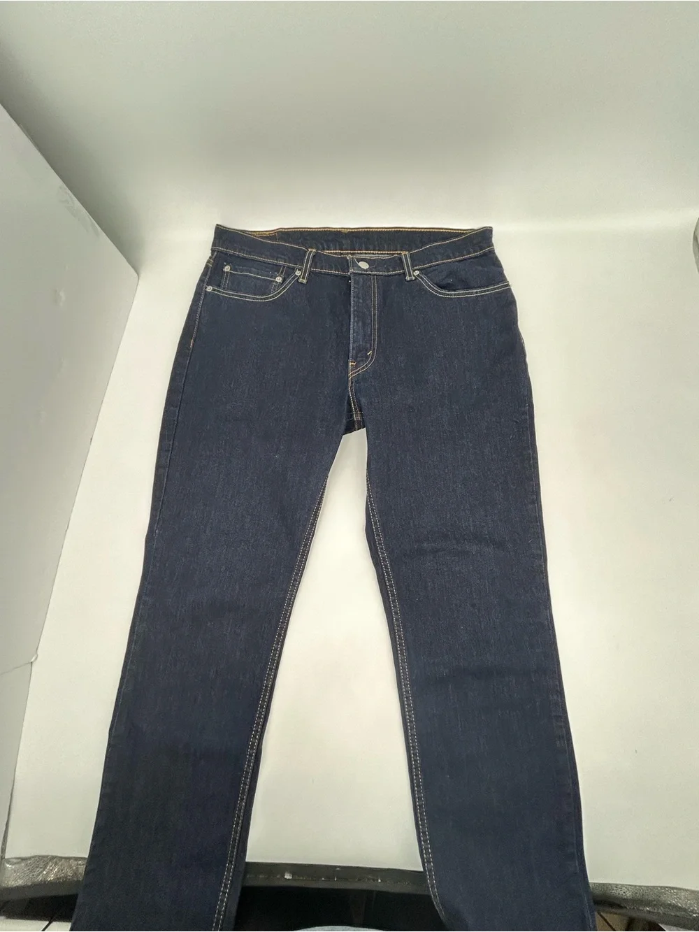 Levi's 511 Men's Dark Blue Denim Jeans - Classic Back Pocket Style 36x30